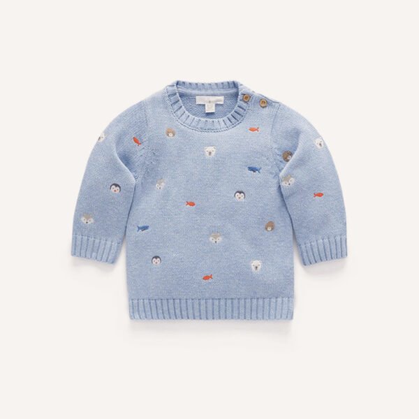 Snowy Embroidered Jumper